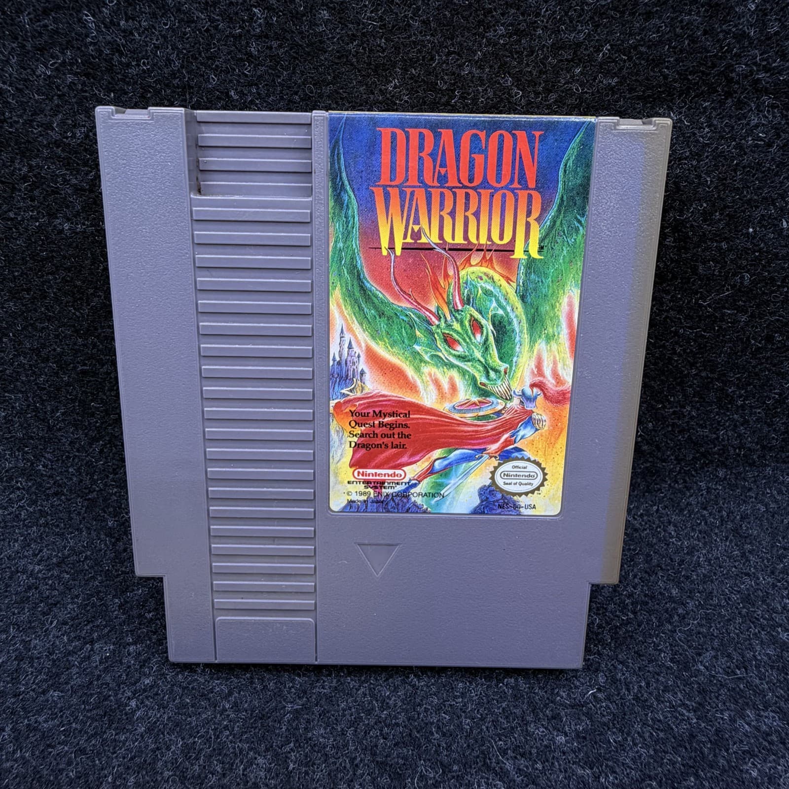 Dragon Warrior w/ Manual (Nes, Nintendo Entertainment System)- TESTED - Thumbnail 4
