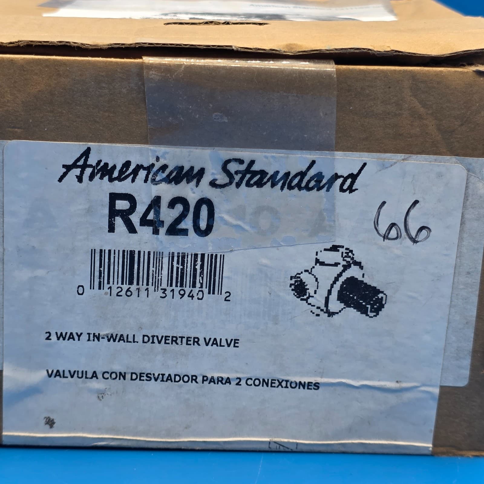 American Standard R420 2-Way In Wall Diverter Valve New In Box - Thumbnail 9
