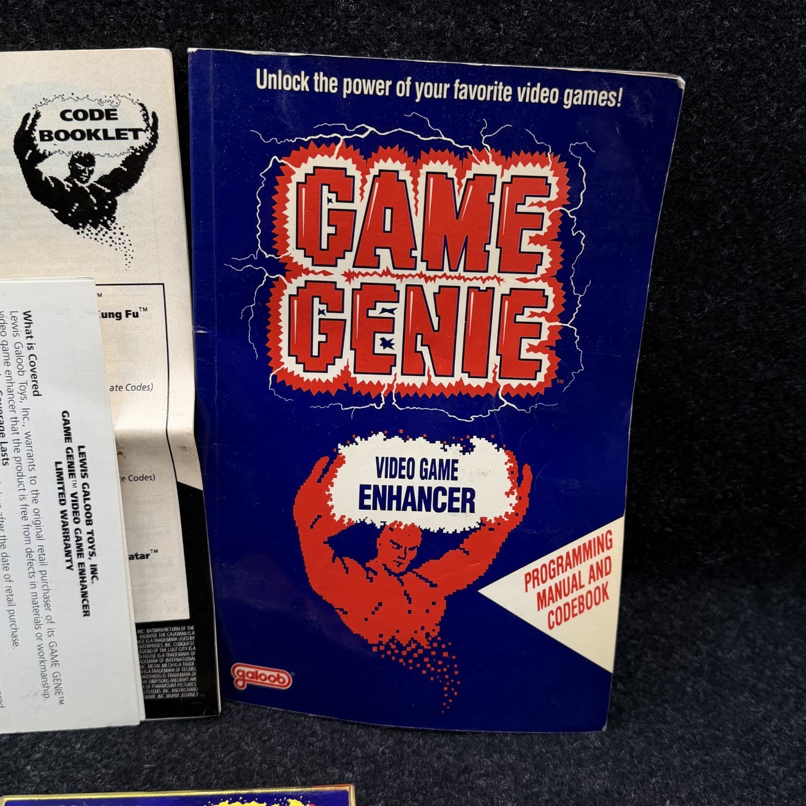 Galoob Game Genie Nintendo NES Game Cartridge Adapter 7356 With Manual Codebook - Thumbnail 4