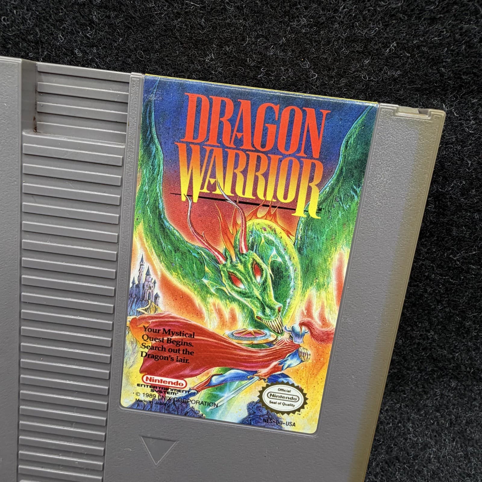 Dragon Warrior w/ Manual (Nes, Nintendo Entertainment System)- TESTED - Thumbnail 5