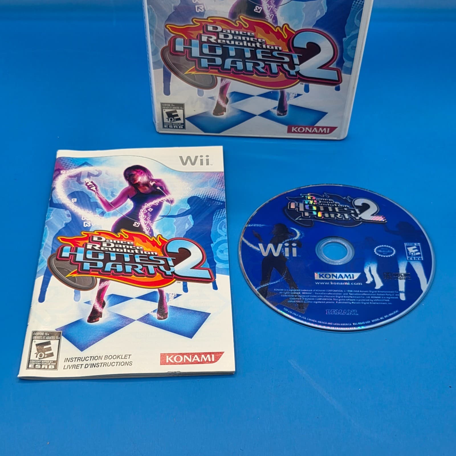DDR Dance Dance Revolution Hottest Party 2 Nintendo Wii Game Complete CIB Tested - Thumbnail 2