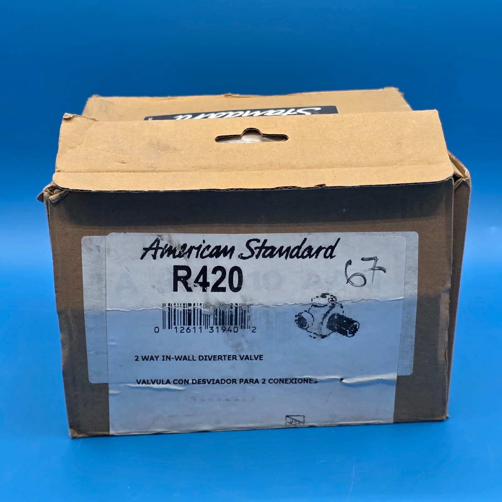 American Standard R420 2-Way In Wall Diverter Valve New In Box - Thumbnail 3