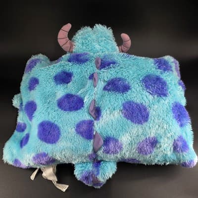 Disney Parks Pillow Pet Sully Monsters Inc Pixar Large Plush Fluffy Travel 20" - Thumbnail 4