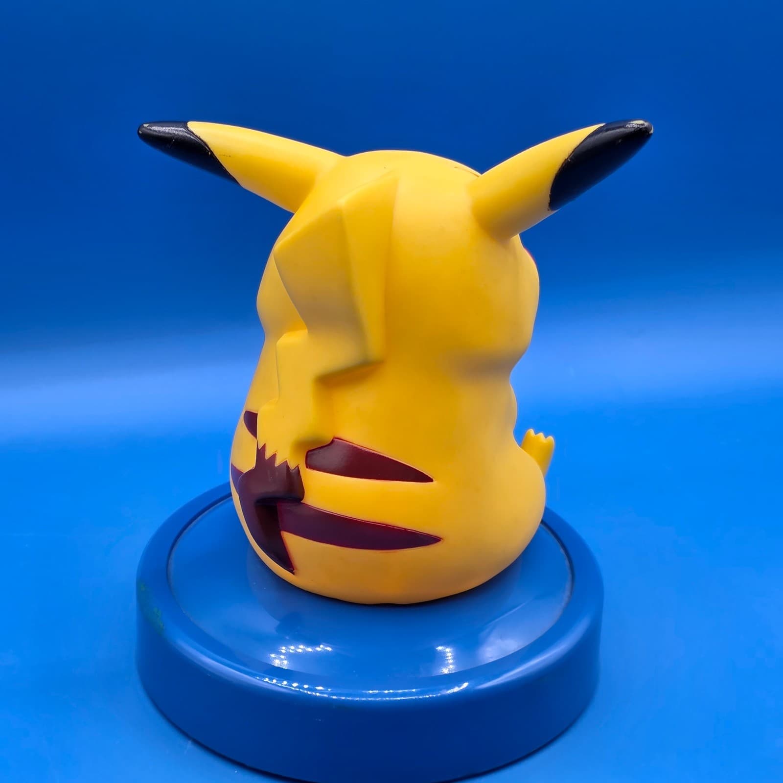 Vintage Pokémon Pikachu Lamp Night Light Chubby Style Blue Base (works) - Thumbnail 12