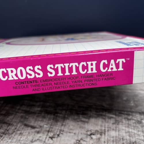 Vintage Pastime Simplicity Cross Stick Cat No. 8906 Embroidery - Thumbnail 4