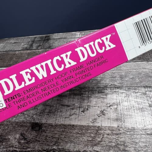 Candlewick Duck Embroidery Kit For Beginners 8909 Simplicity ~ Pastime ~ NEW - Thumbnail 4