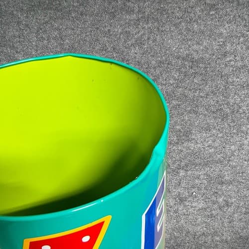 VTG 1994 Sanrio Kero Kero Keroppi Mini Tin Metal Trash Can Bin 11.5” Rare Frog - Thumbnail 6