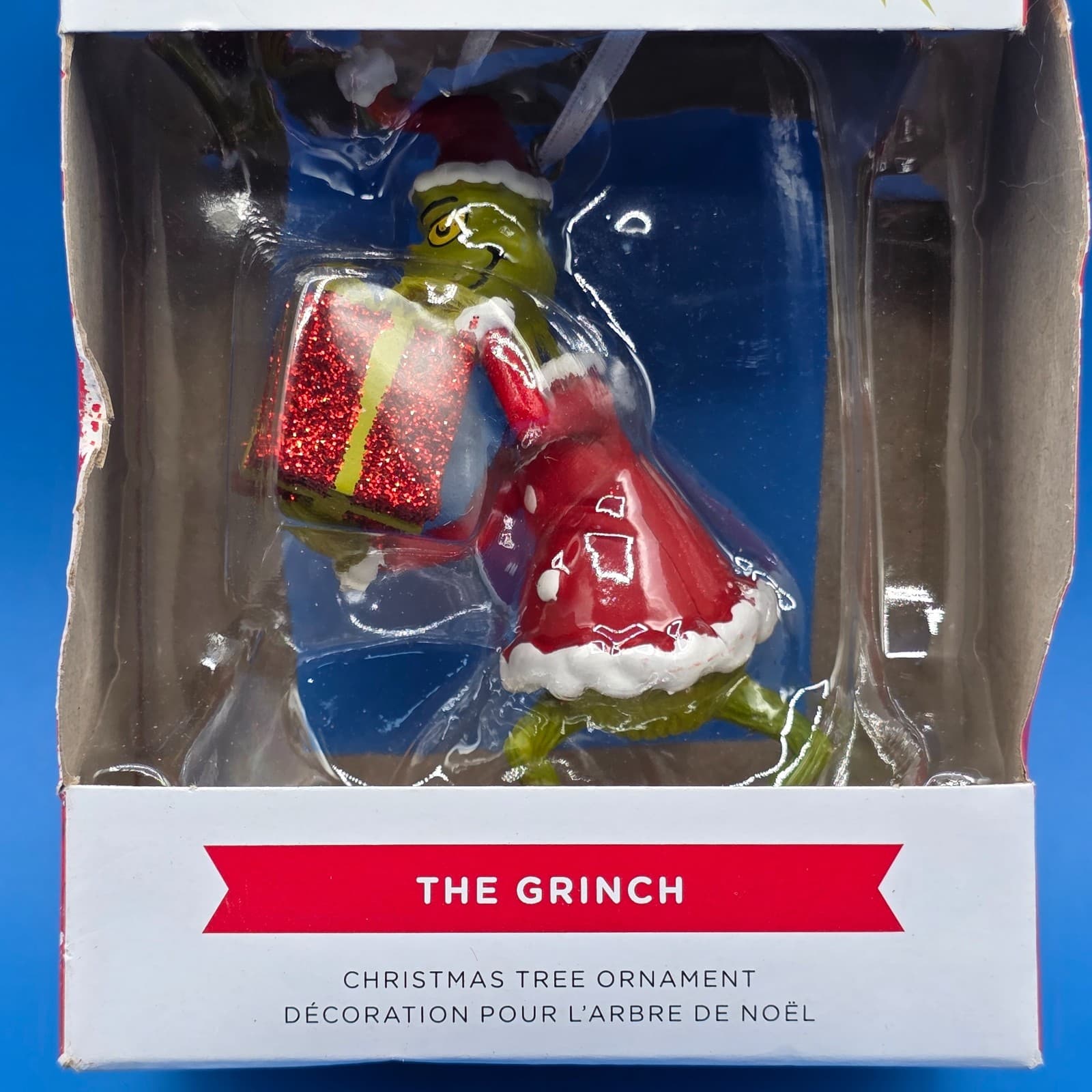 Hallmark Dr. Seuss How The Grinch Stole Christmas! Grinch with Present Christmas - Thumbnail 2