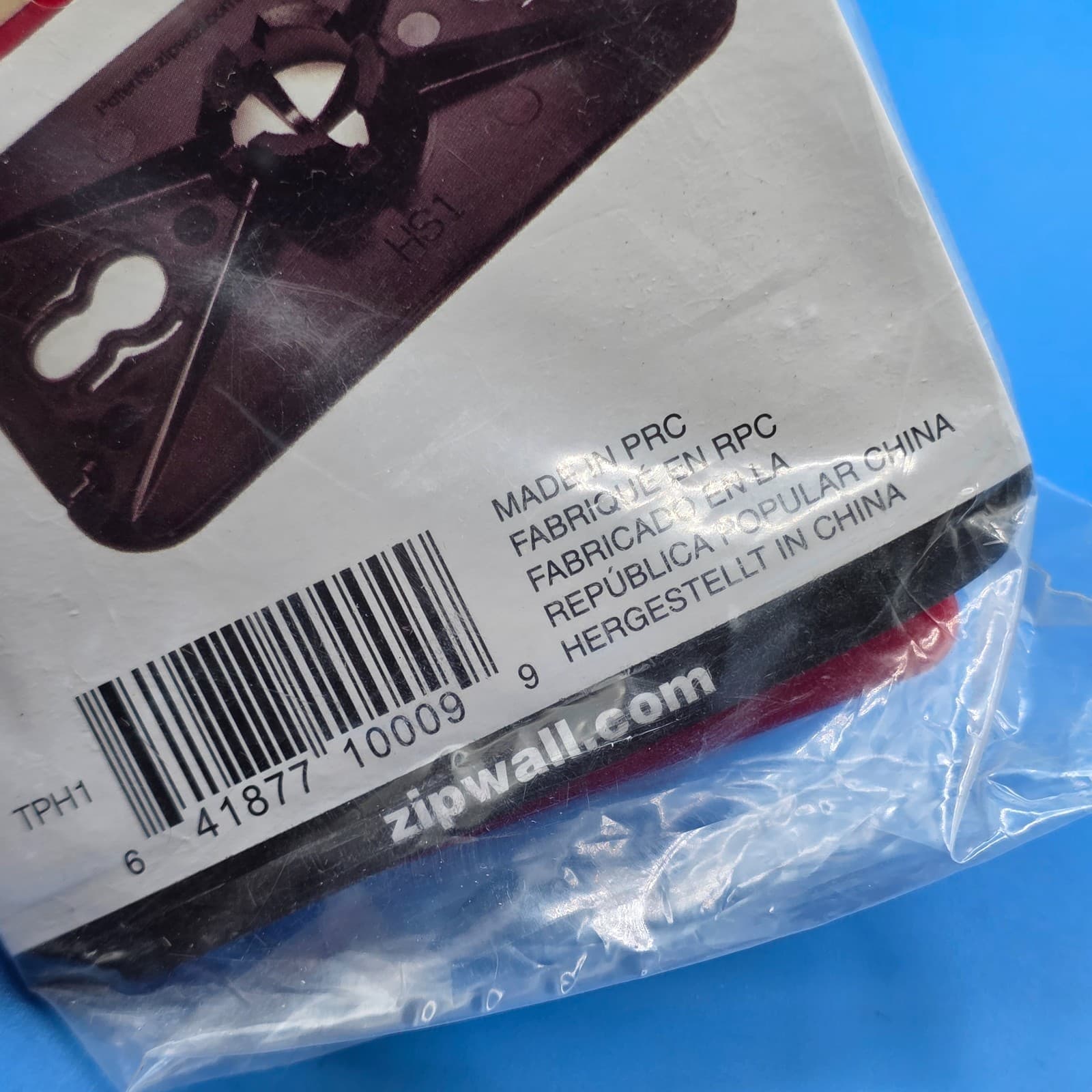 ZipWall Head, Non-Skid Plate, TPH1,Black, Red - Thumbnail 4