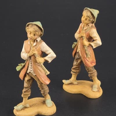 Vintage Fontaine Depose Italy Flute Player Musician 4” #143 - Thumbnail 6