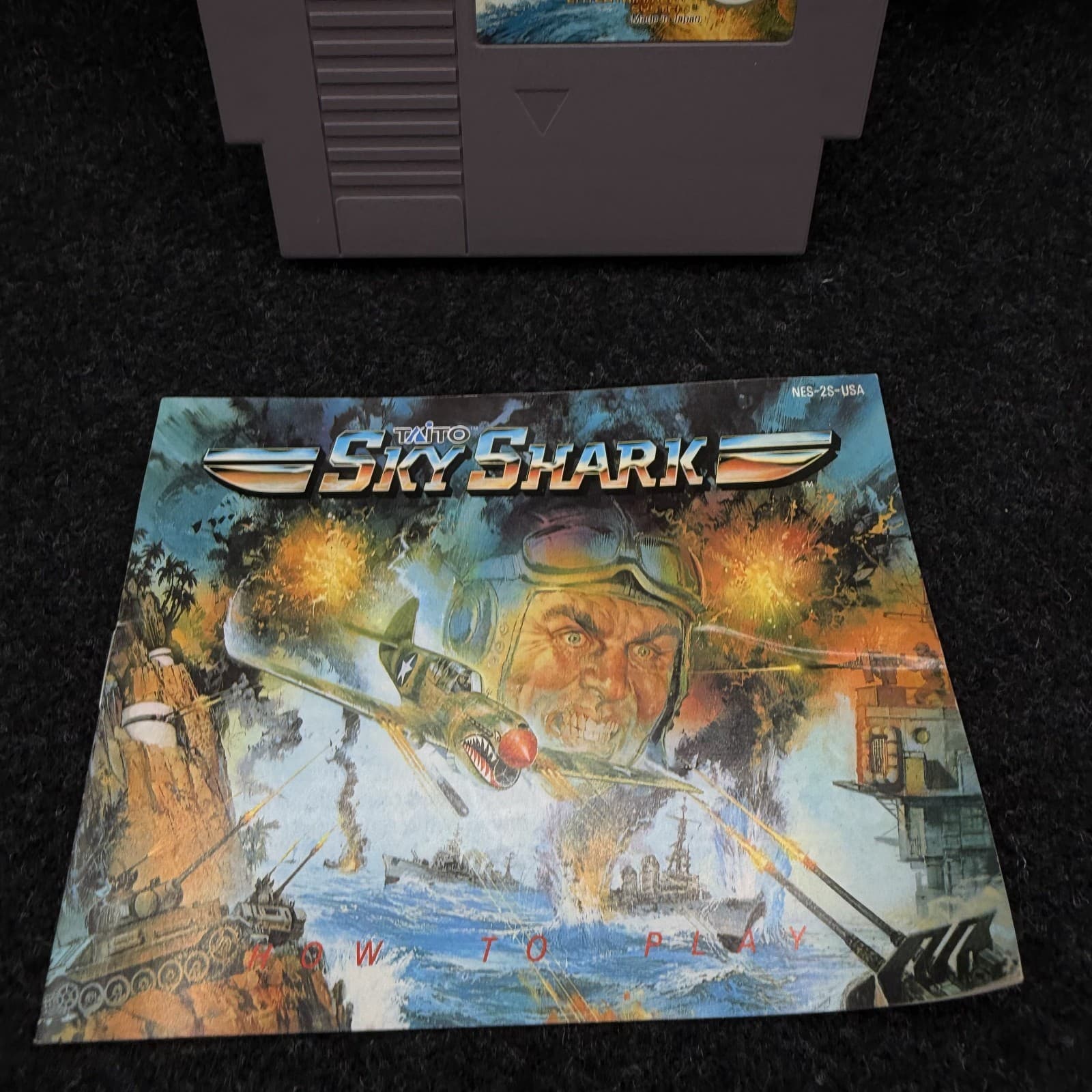 Sky Shark (1989) w/ Manual Nintendo Entertainment System NES Tested - Thumbnail 2