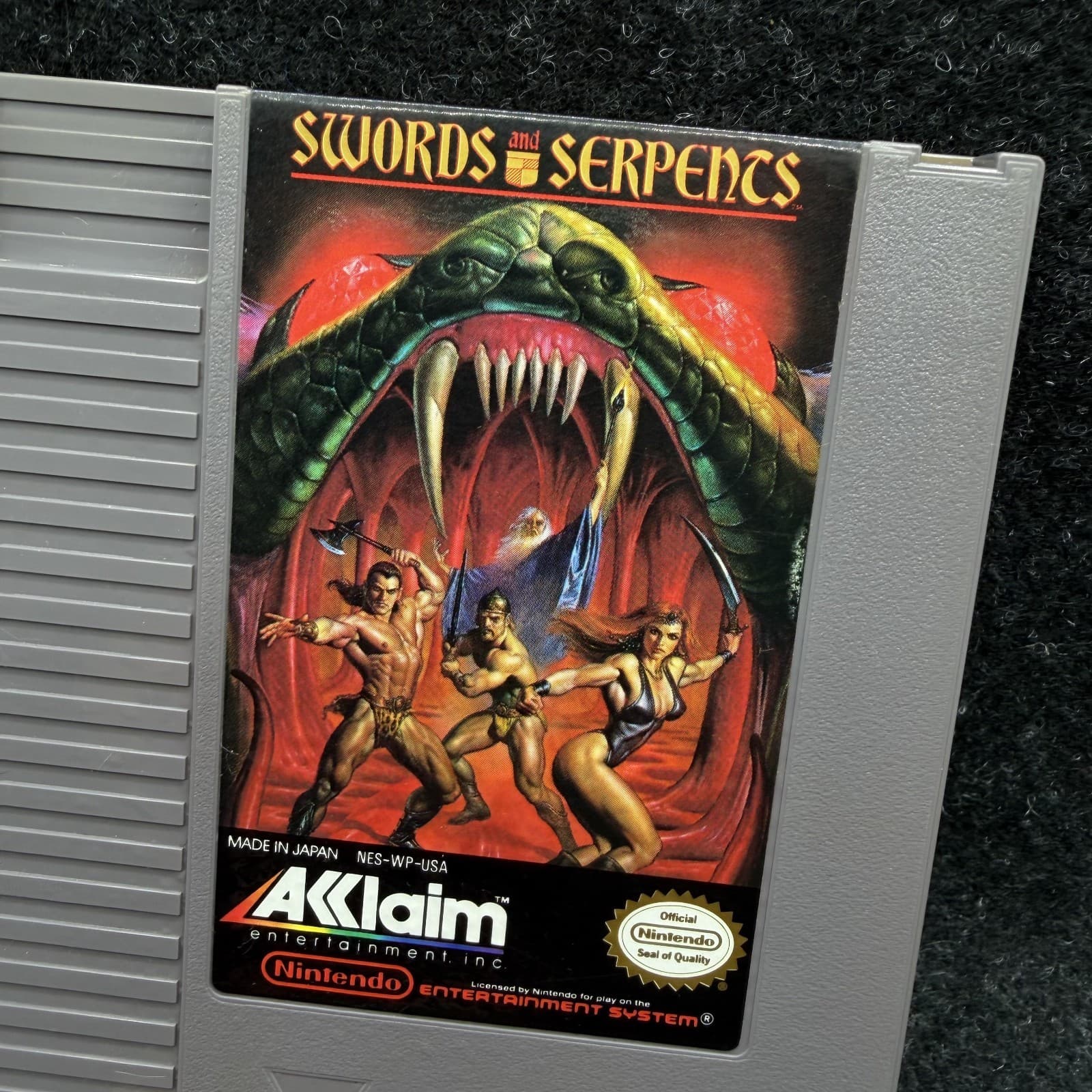 Swords and Serpents NES Nintendo Entertainment System 1990 and Poster - Thumbnail 4