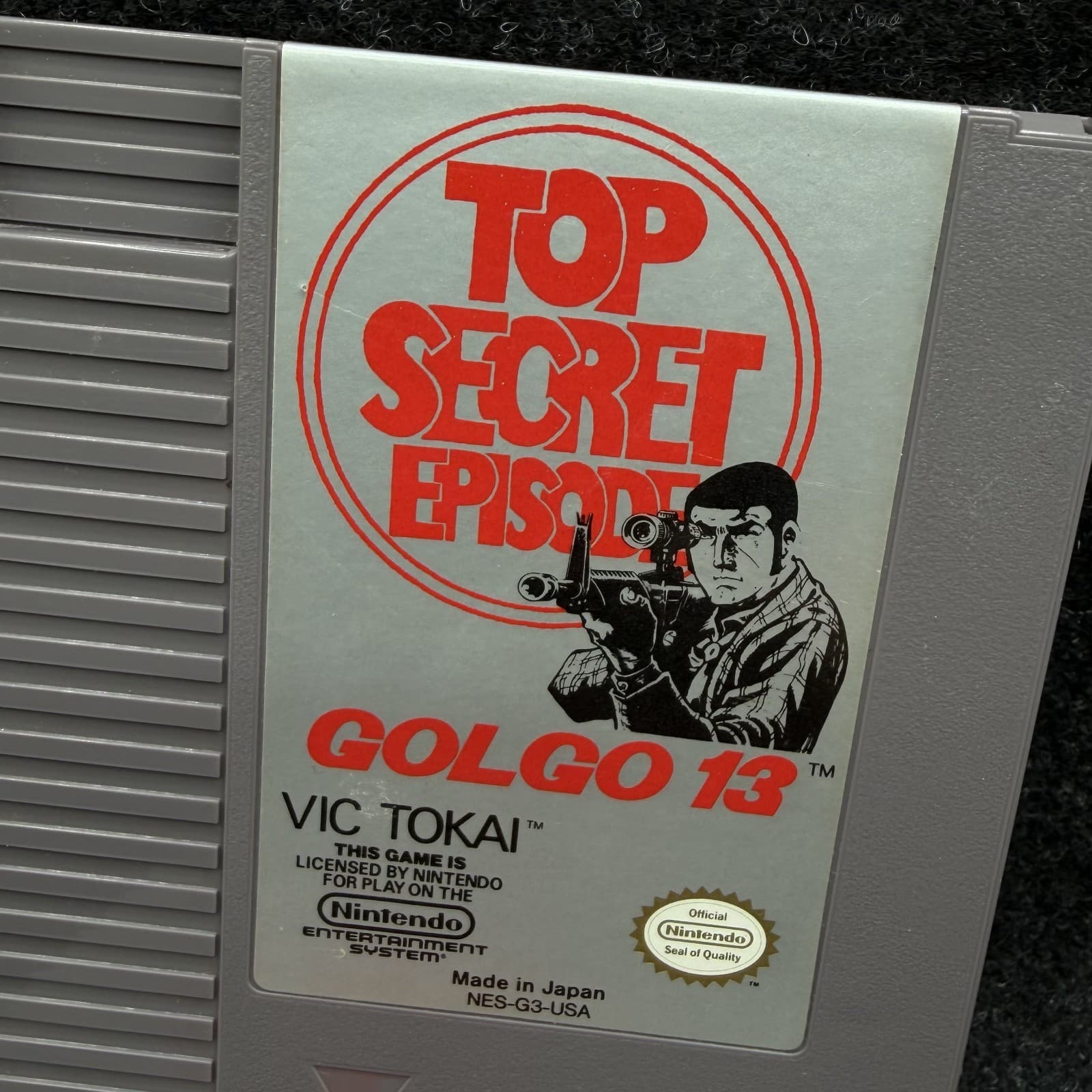 Golgo 13: Top Secret Episode - Nintendo NES - W/ Manual - Tested! - Thumbnail 4