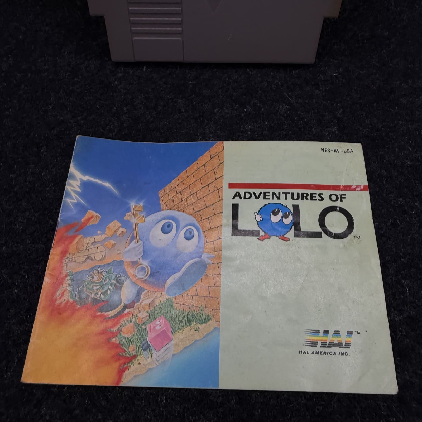Adventures of Lolo (Nintendo NES, 1989) Cartridge & Manual Only - Thumbnail 2