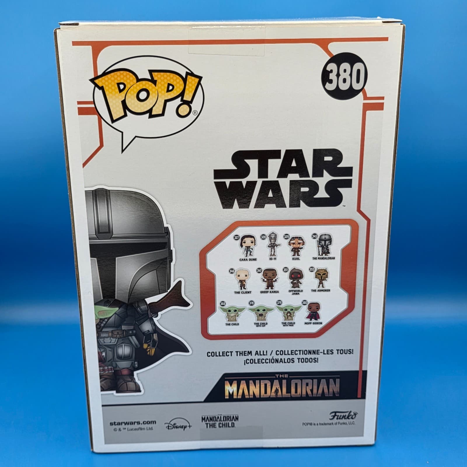 Funko Pop Star Wars 10-Inch Mandalorian with The Child #380 Chrome Vinyl Figure - Thumbnail 5