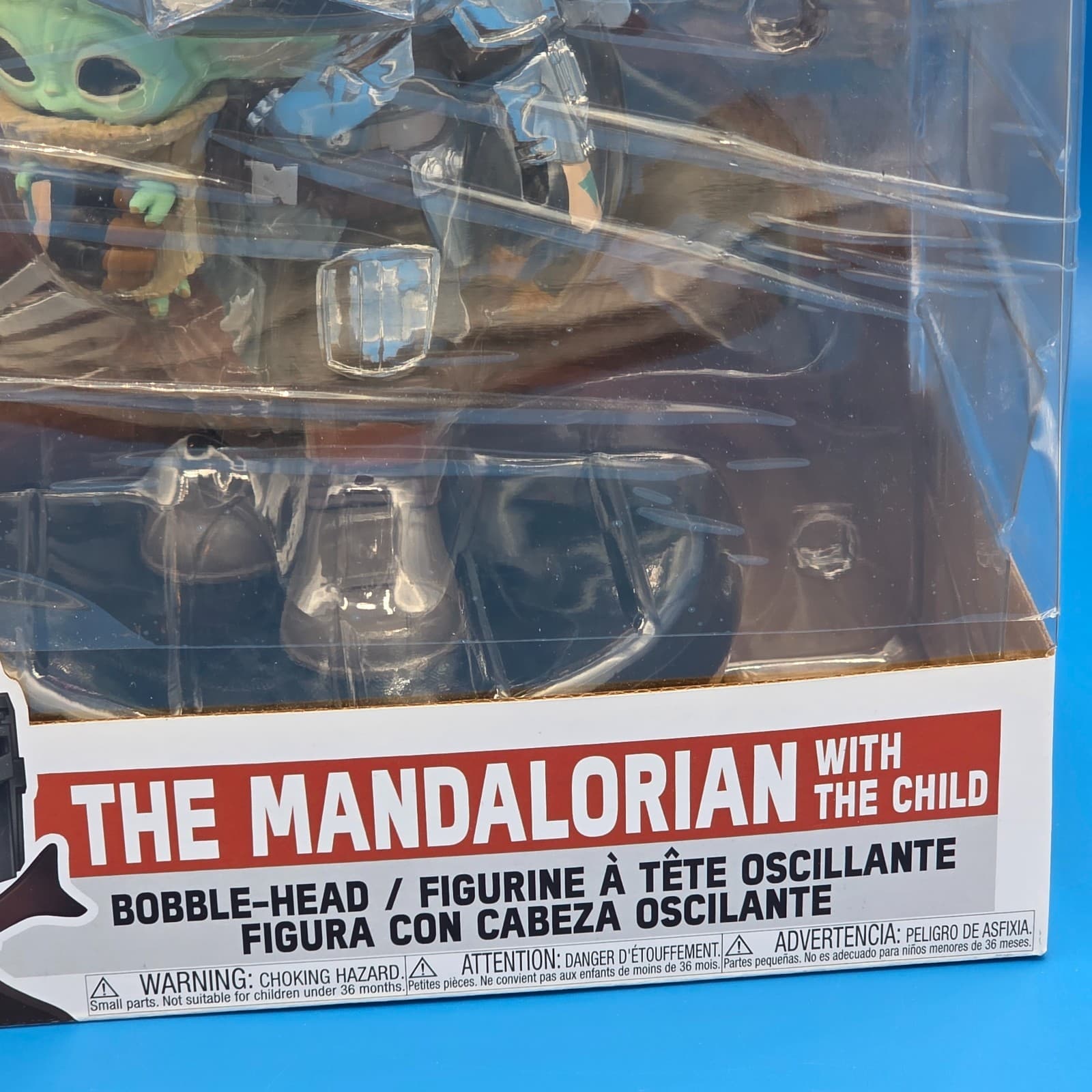 Funko Pop Star Wars 10-Inch Mandalorian with The Child #380 Chrome Vinyl Figure - Thumbnail 2