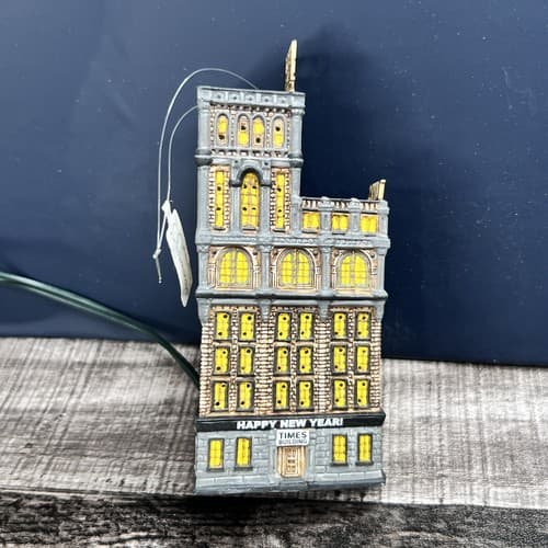 DEPT 56 TIMES SQUARE 2000 THE TIMES TOWER 98775 LIGHT UP ORNAMENT NEW YEARS BALL - Thumbnail 10