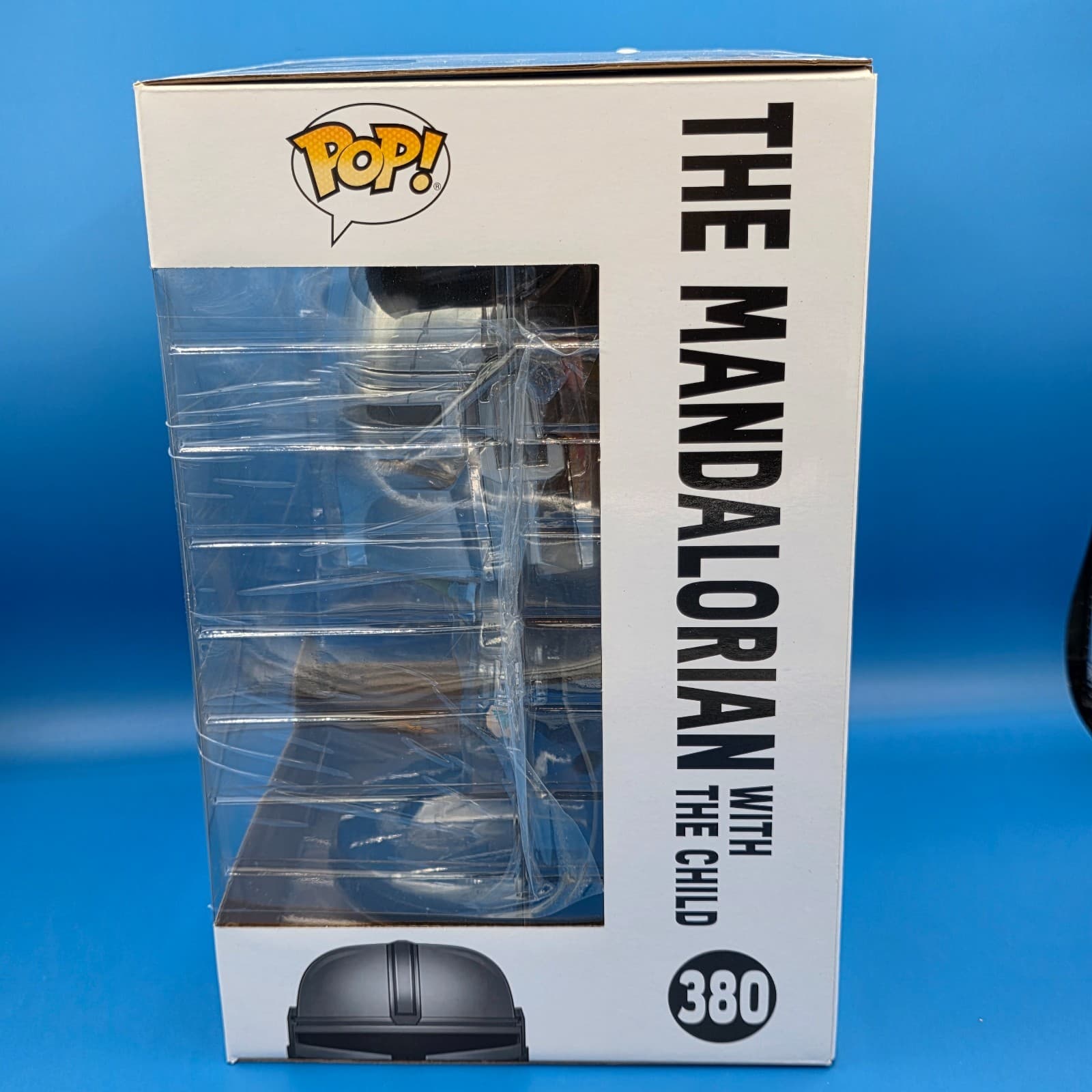 Funko Pop Star Wars 10-Inch Mandalorian with The Child #380 Chrome Vinyl Figure - Thumbnail 6