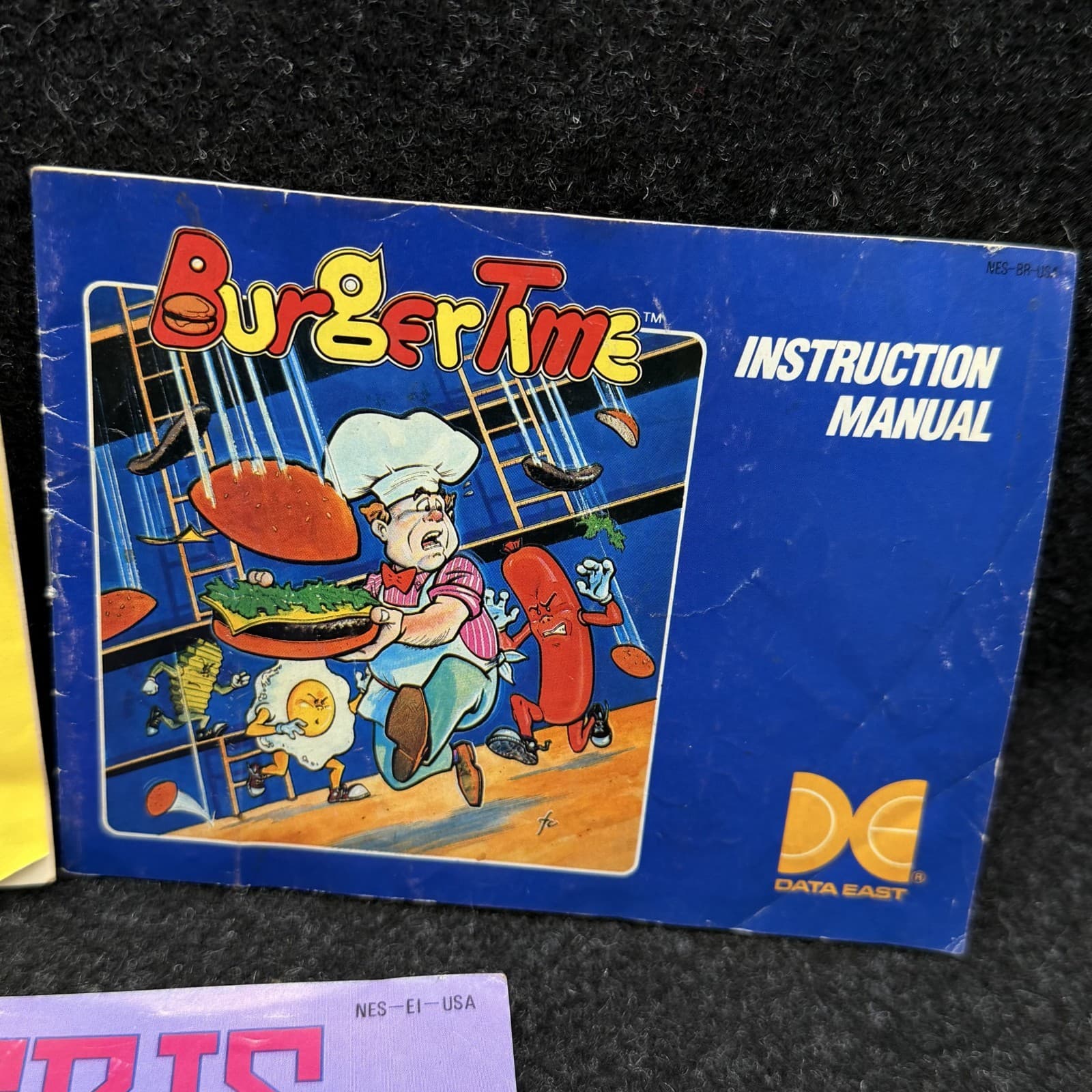 NES Manual Lot Of 3 Super Mario 3 Tetris Burger Time - Thumbnail 4