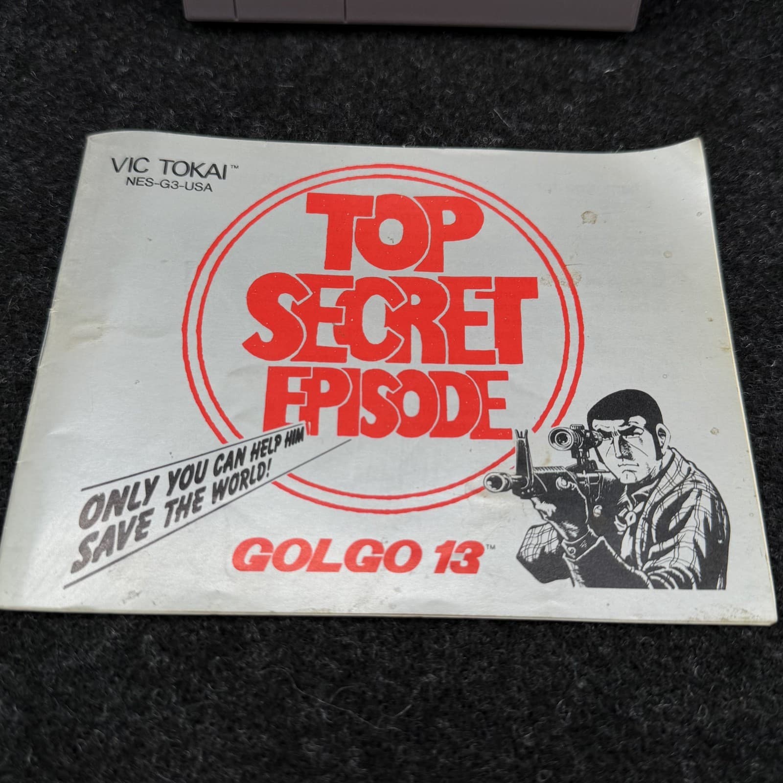 Golgo 13: Top Secret Episode - Nintendo NES - W/ Manual - Tested! - Thumbnail 2