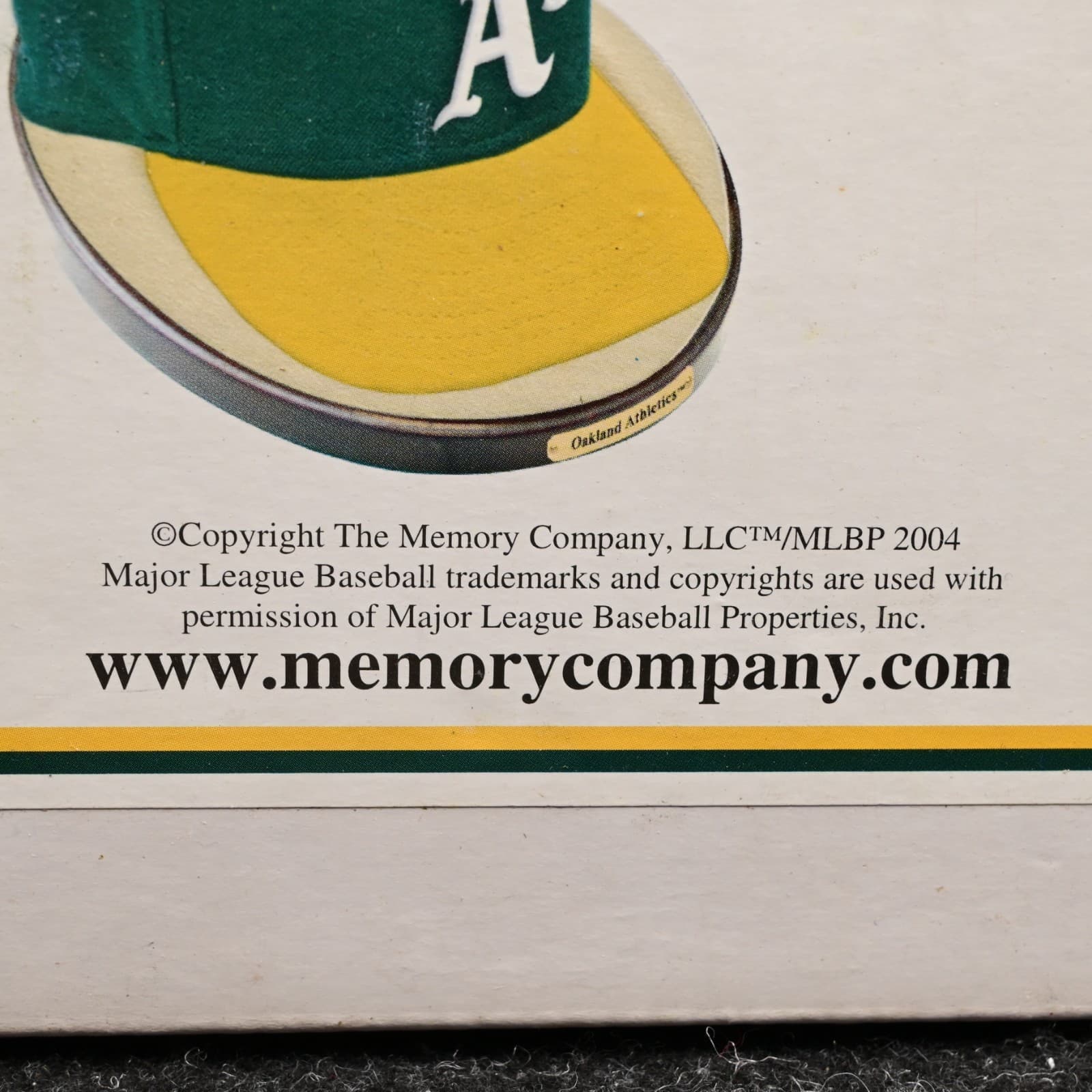NIB 2004 BASEBALL CAP HAT OAKLAND ATHLETICS A'S MEMORY COMPANY ON BASE RD - Thumbnail 3