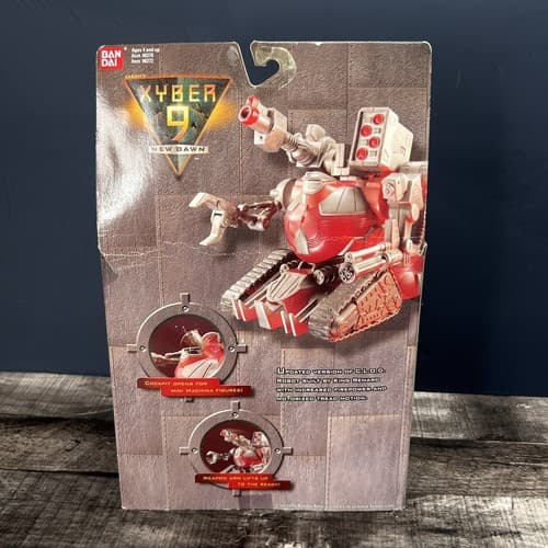 VTG 1999 BANDAI XYBER 9 NEW DAWN HEAVY ROLLER TYPE 2 BATTEL ROBOT MACHESTRO - Thumbnail 8
