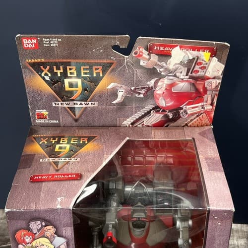 VTG 1999 BANDAI XYBER 9 NEW DAWN HEAVY ROLLER TYPE 2 BATTEL ROBOT MACHESTRO - Thumbnail 4