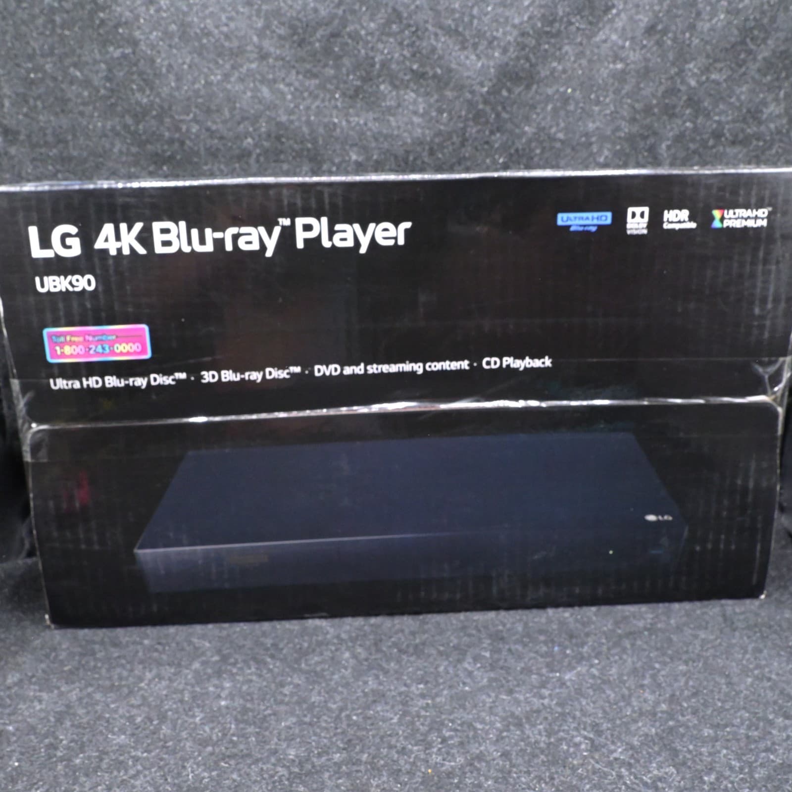 LG UBK90 4K Ultra-HD Blu-ray Disc Player with Dolby Vision New - Thumbnail 2