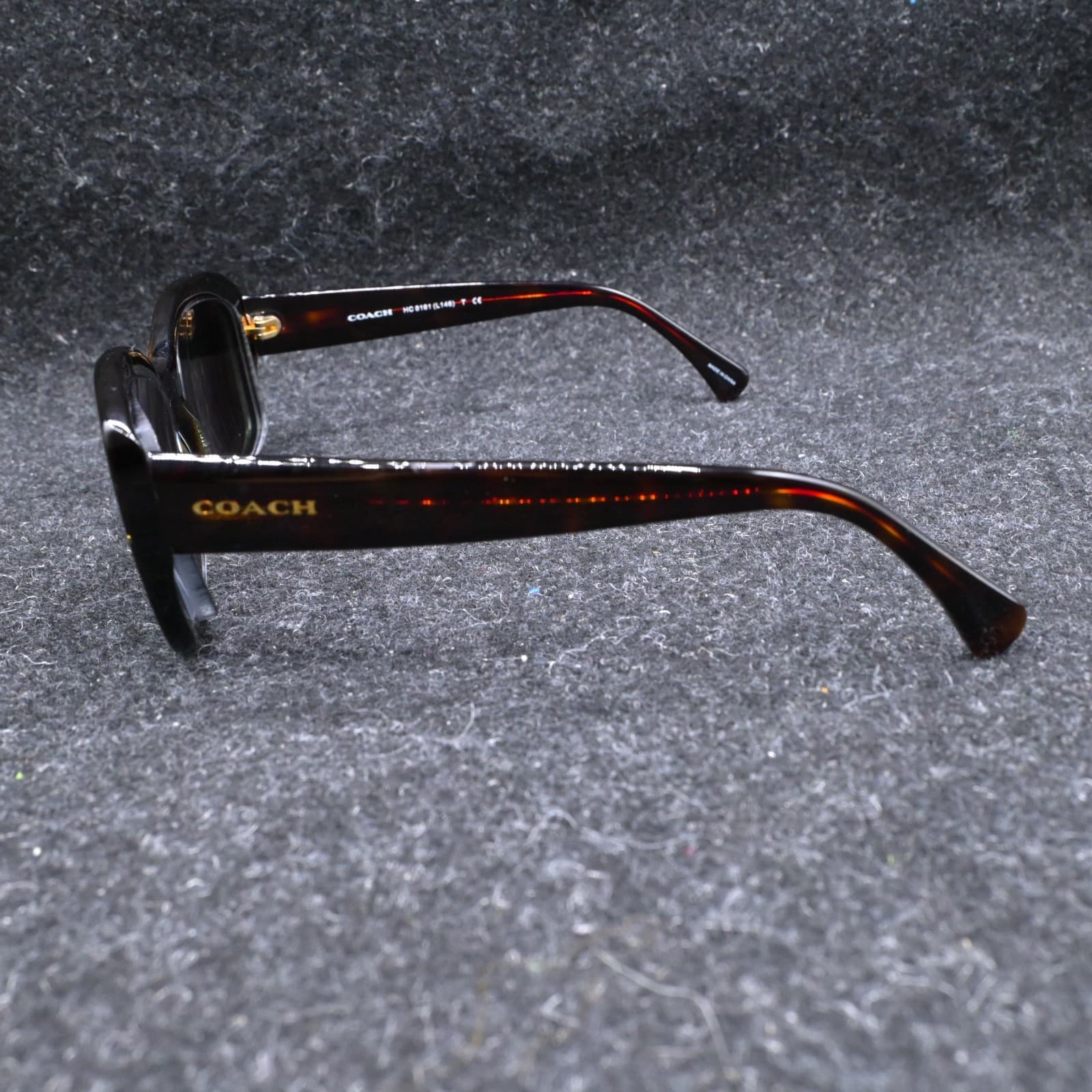 Coach Women Sunglasses Hc8161 512013 Dark Tortoise W/ Black Lens - Thumbnail 8