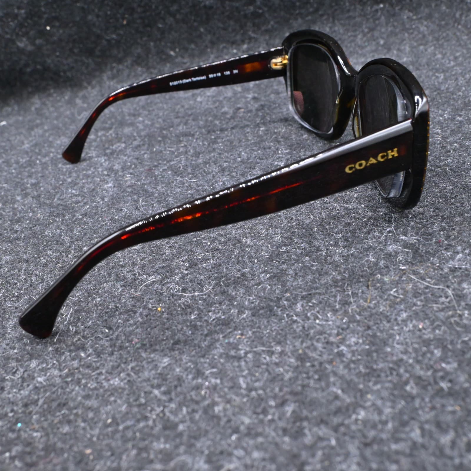 Coach Women Sunglasses Hc8161 512013 Dark Tortoise W/ Black Lens - Thumbnail 6