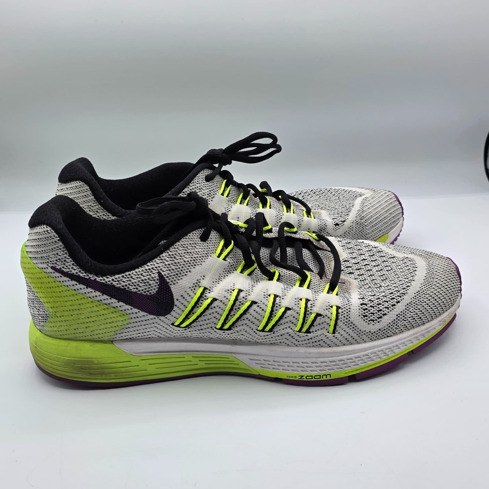 Nike Air Zoom Odyssey Mens Size 12 White Volt Athletic Running Shoes Sneakers - Thumbnail 9
