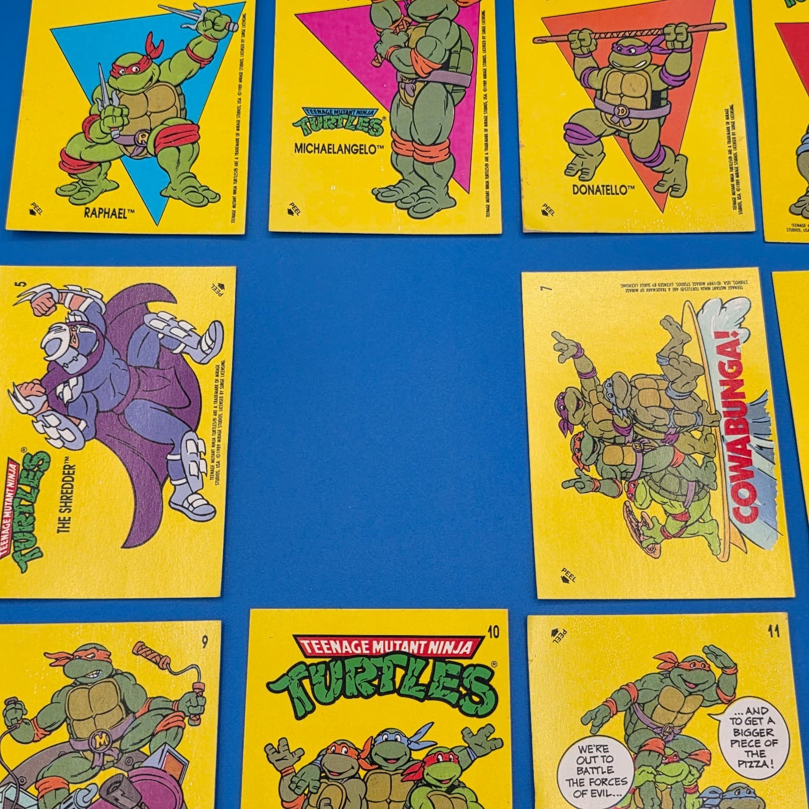 1989 Teenage Mutant Ninja Turtles Complete Trading Card Set 88 w/ 10 Stickers - Thumbnail 4