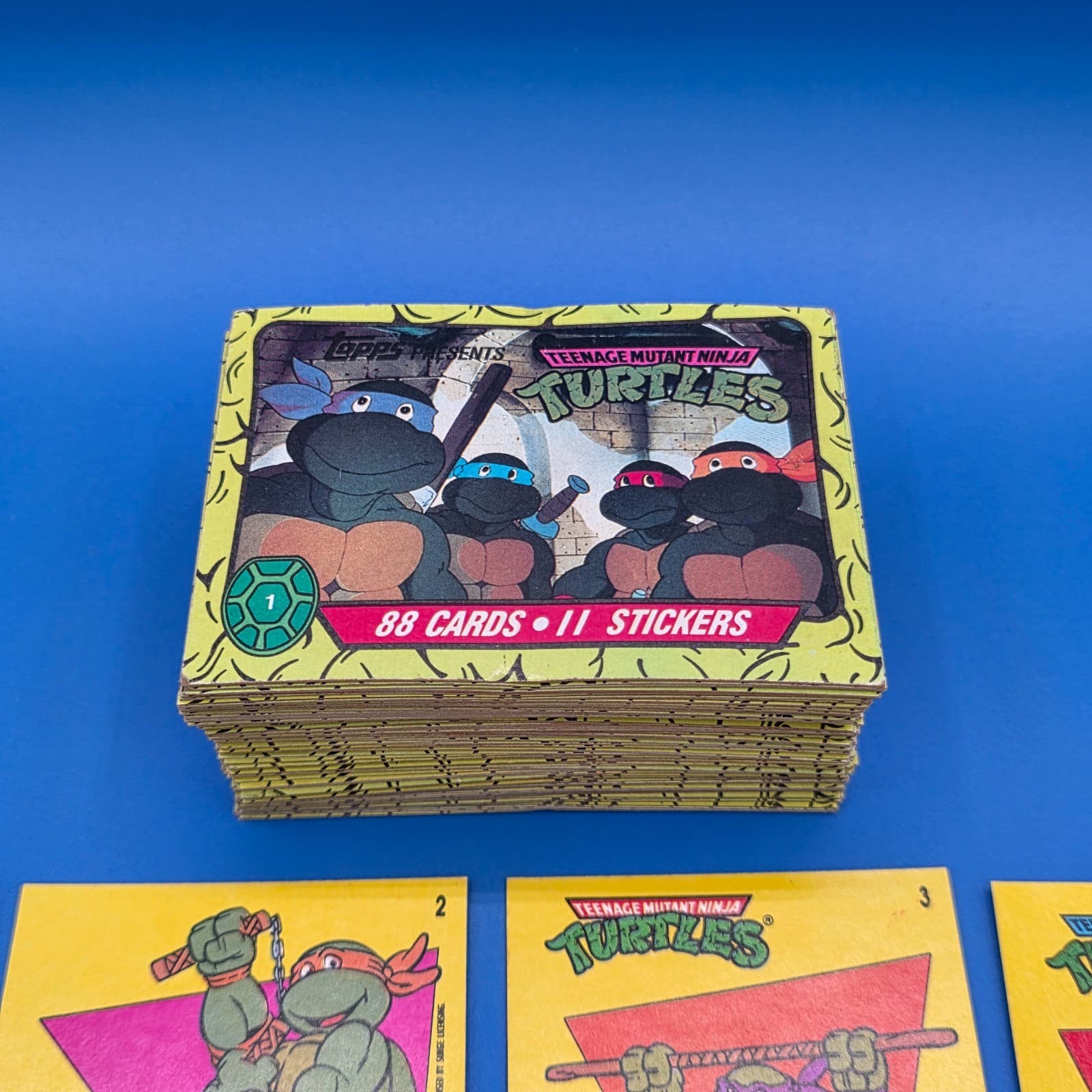 1989 Teenage Mutant Ninja Turtles Complete Trading Card Set 88 w/ 10 Stickers - Thumbnail 5