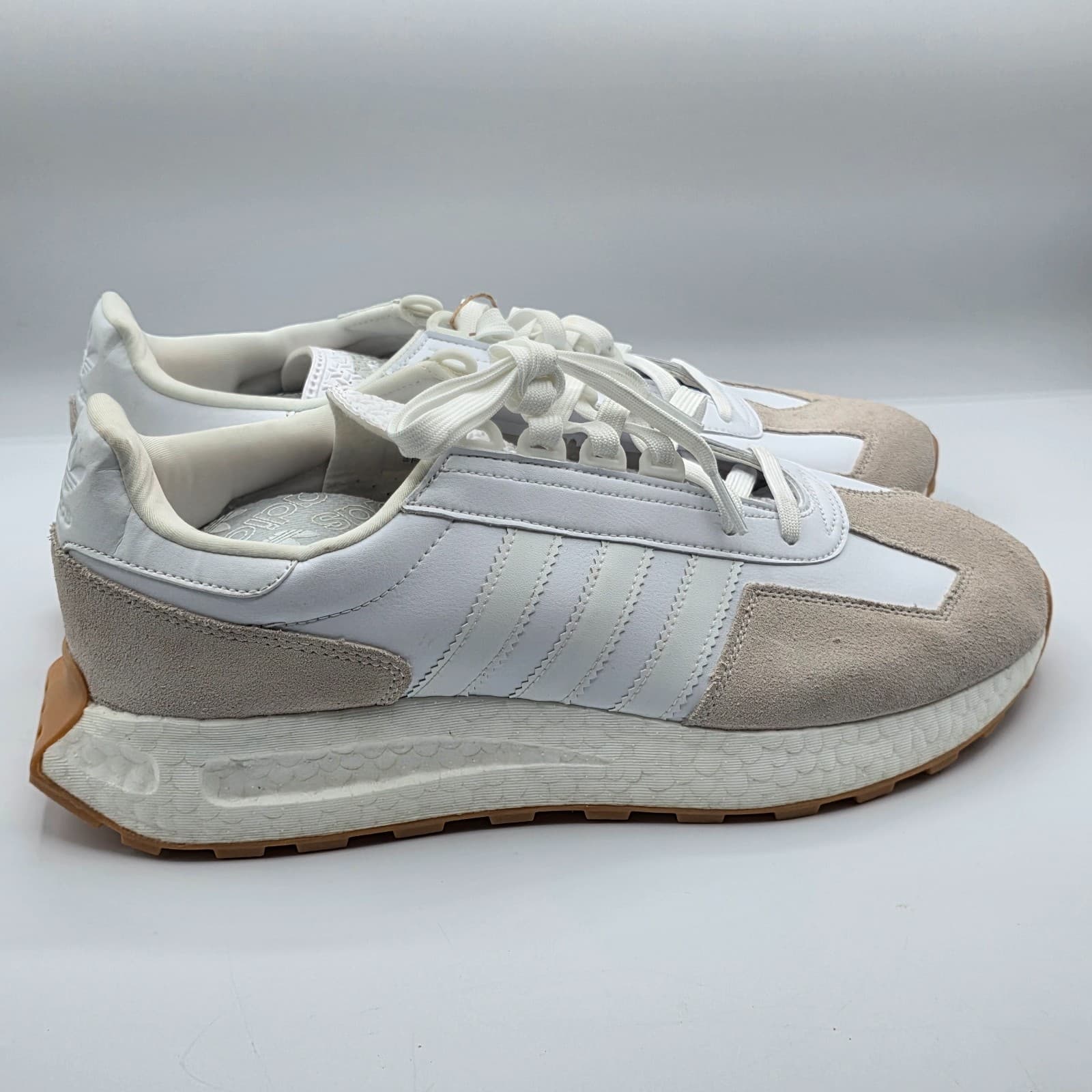 Adidas Originals Retropy E5 Men's Size 13 Boost White Gum Sneakers Retro HR1421 - Thumbnail 7