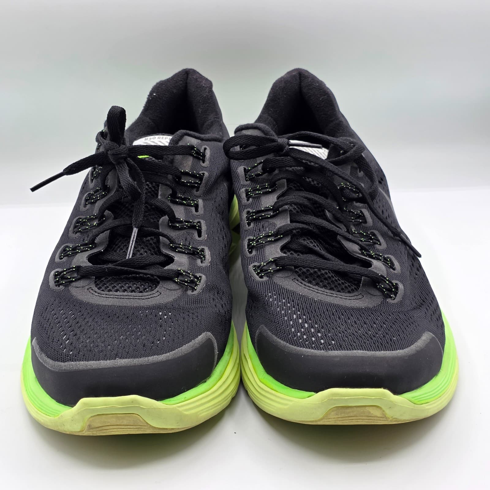 Nike Men Sz 12 Lunaglide+ 4 Flash 3M Black Electric Green Liquid Lime 537475-003 - Thumbnail 8