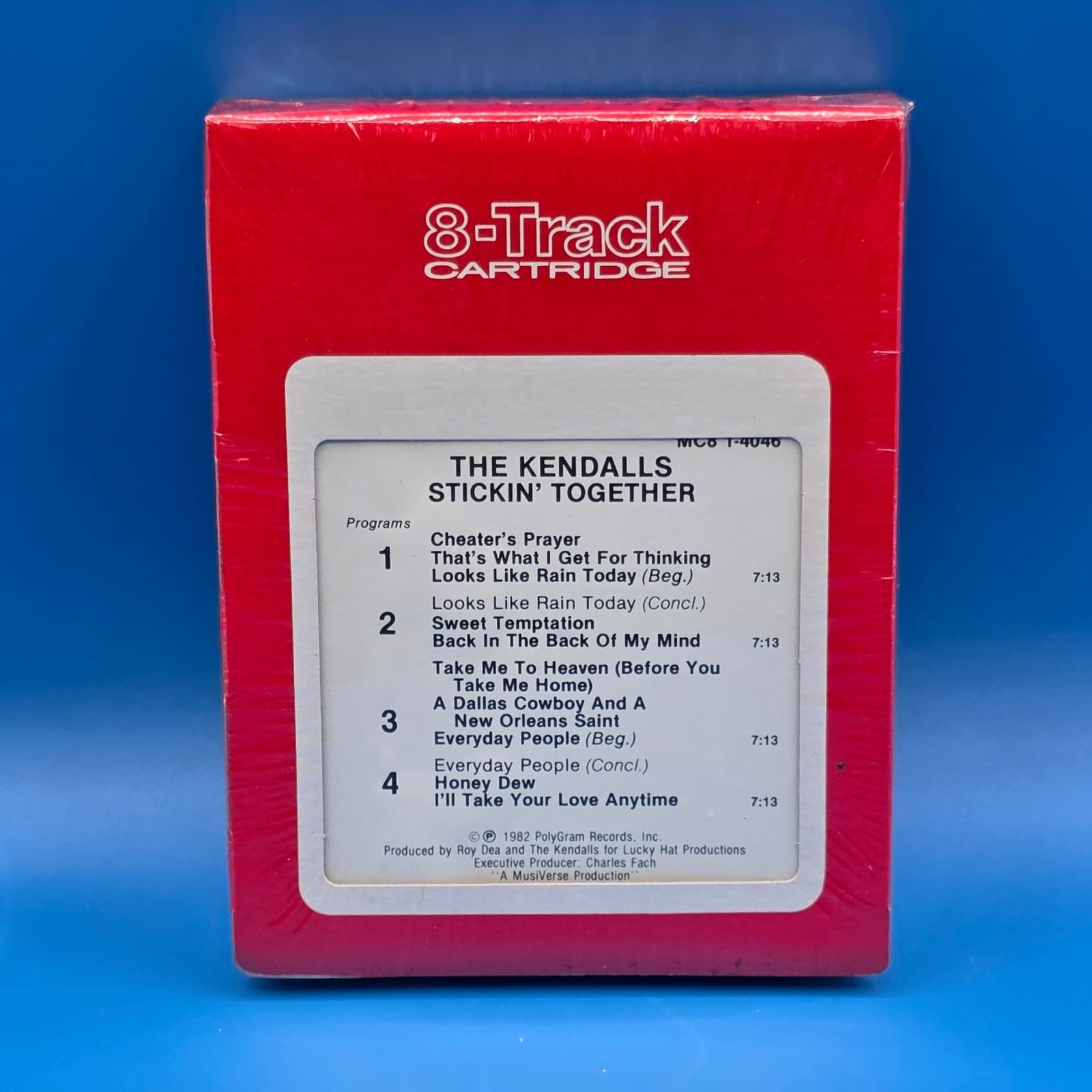 The Kendalls - Stickin' Together 8-Track SEALED Mercury 1982 - Thumbnail 7