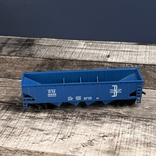 Vintage TYCO HO Scale Boston & Maine BM 12608 Hopper Car Model Train - Thumbnail 4