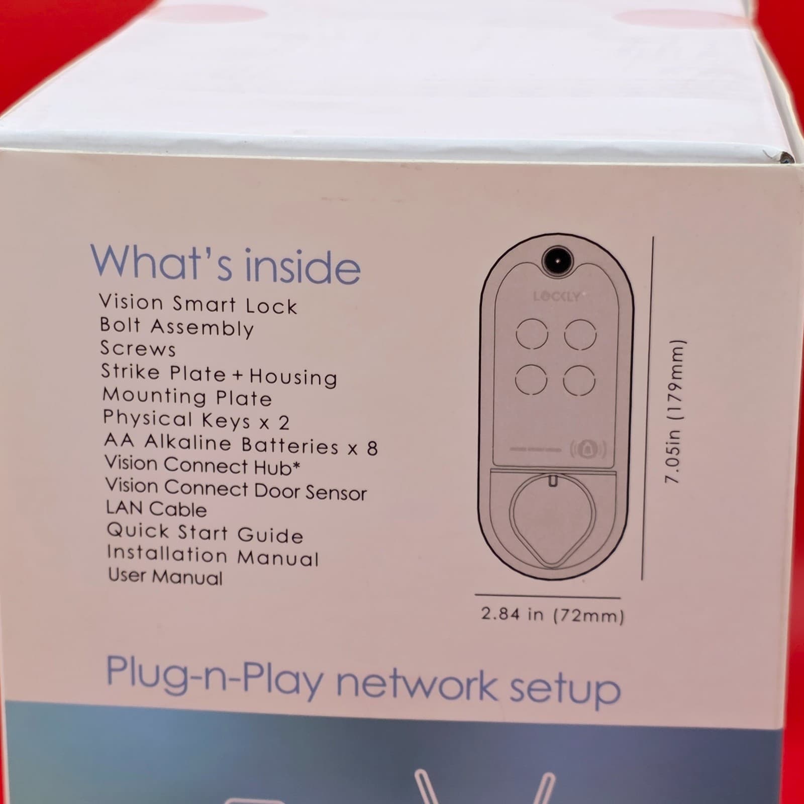 LOCKLY VISION SATIN SMART DOORLOOK DEADBOLT VIDEO AUDIO DOORBELL PGD798SN - Thumbnail 7