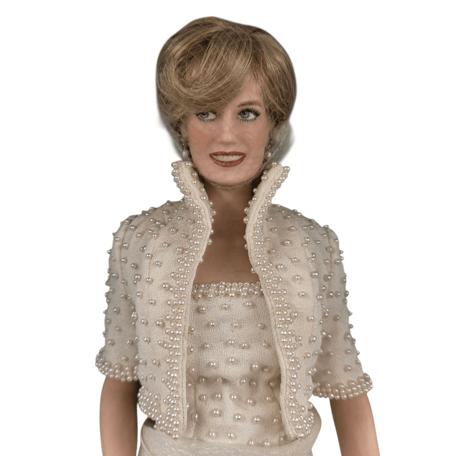 Diana Princess of Wales Franklin Mint Porcelain Doll & Accessories - Thumbnail 4