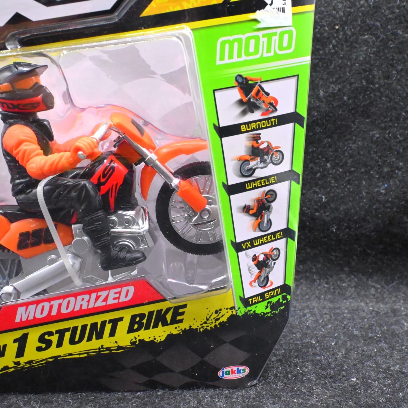 MXS Motocross Bike Toy 2016 Moto 4 in 1 Stunt Bike Motorized Orange - Thumbnail 4