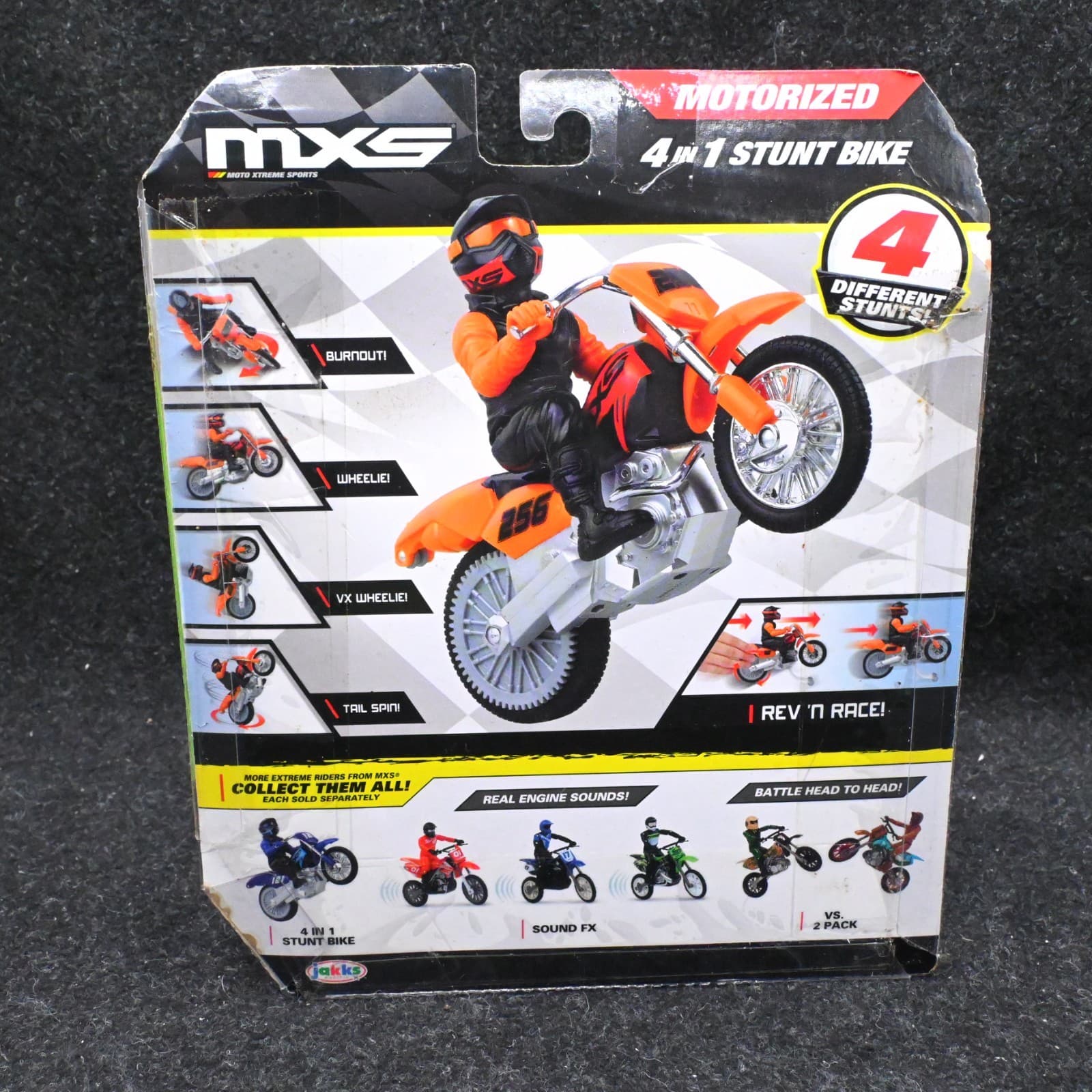 MXS Motocross Bike Toy 2016 Moto 4 in 1 Stunt Bike Motorized Orange - Thumbnail 11