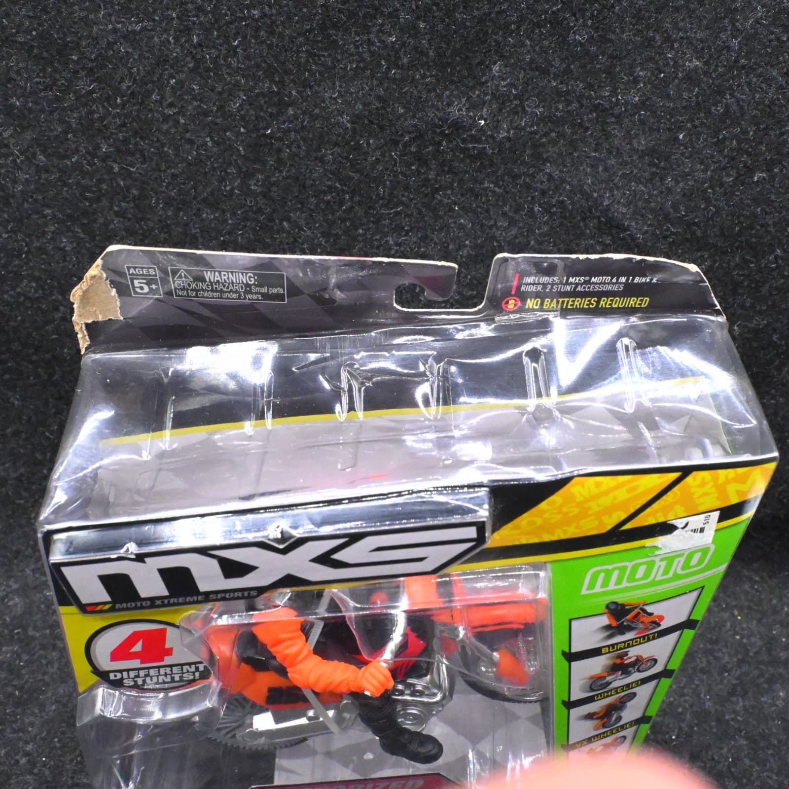 MXS Motocross Bike Toy 2016 Moto 4 in 1 Stunt Bike Motorized Orange - Thumbnail 6