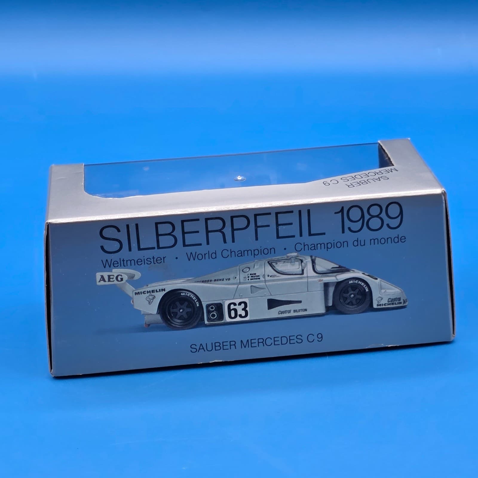 MAX Models Sauber Mercedes C9 Silberpfeil 1989 1:43 Scale Model Car - France - Thumbnail 6