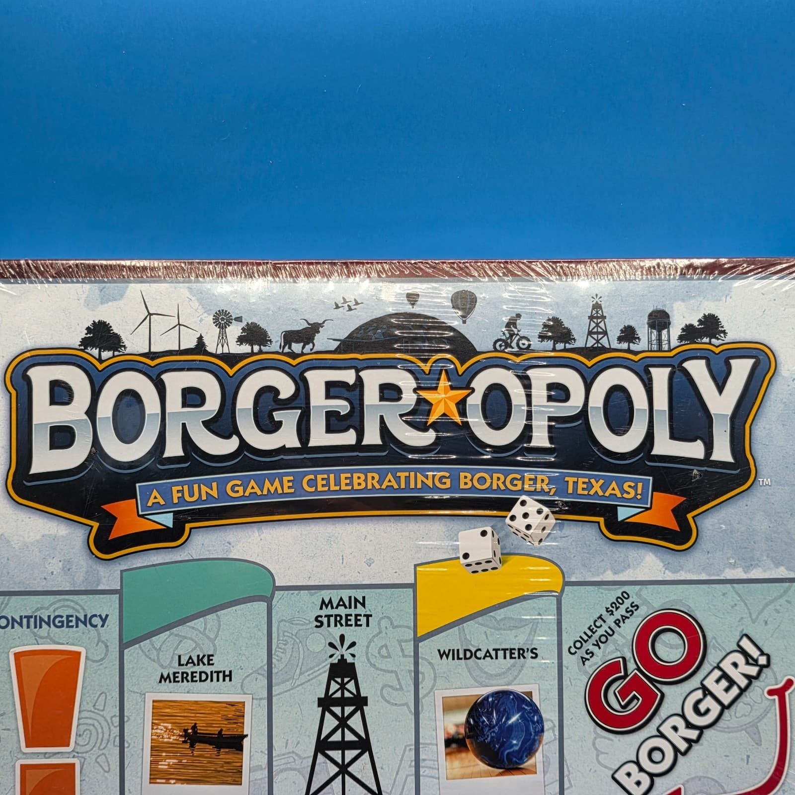 Borger Opoly Texas Monopoly Style Board Game RARE - Thumbnail 2