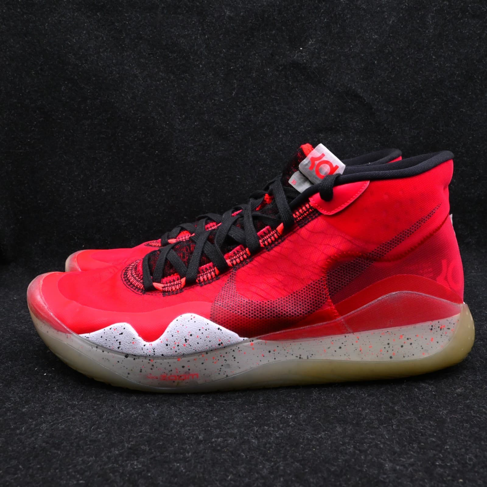 Nike Zoom KD 12 Mens Size 11.5 University Red Basketball Shoes AR4229-600 - Thumbnail 2