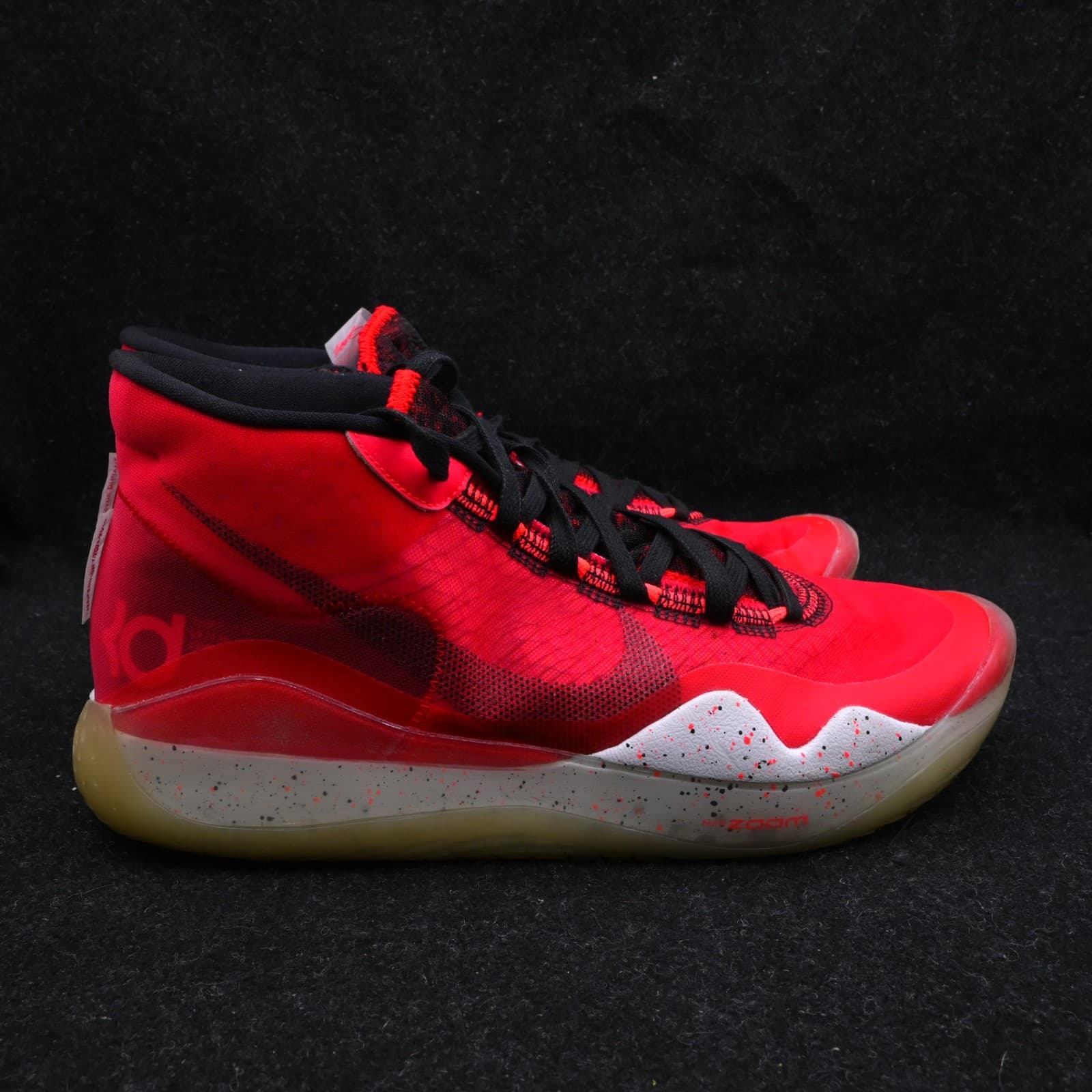 Nike Zoom KD 12 Mens Size 11.5 University Red Basketball Shoes AR4229-600 - Thumbnail 5