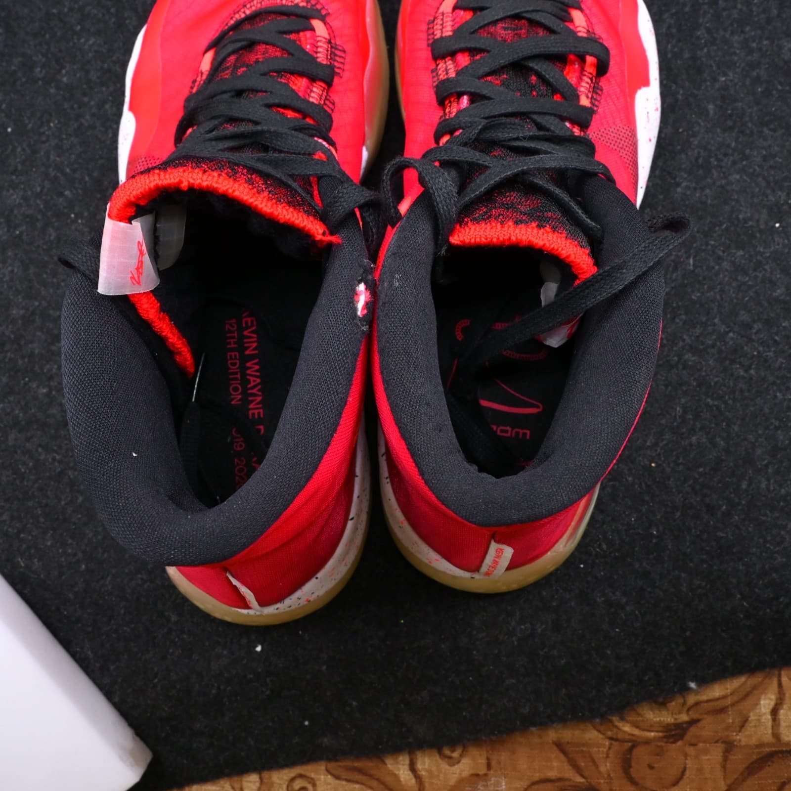 Nike Zoom KD 12 Mens Size 11.5 University Red Basketball Shoes AR4229-600 - Thumbnail 9