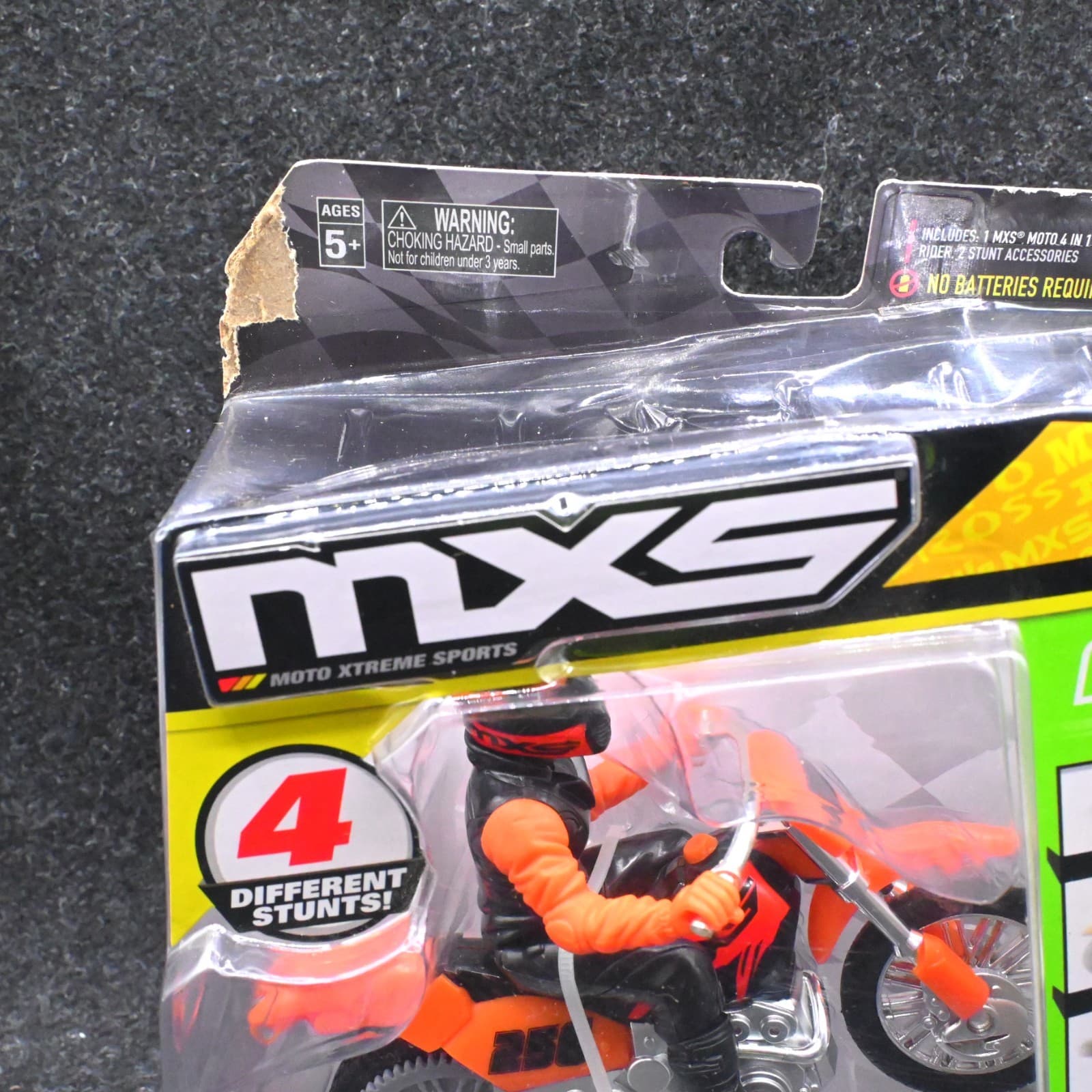MXS Motocross Bike Toy 2016 Moto 4 in 1 Stunt Bike Motorized Orange - Thumbnail 5