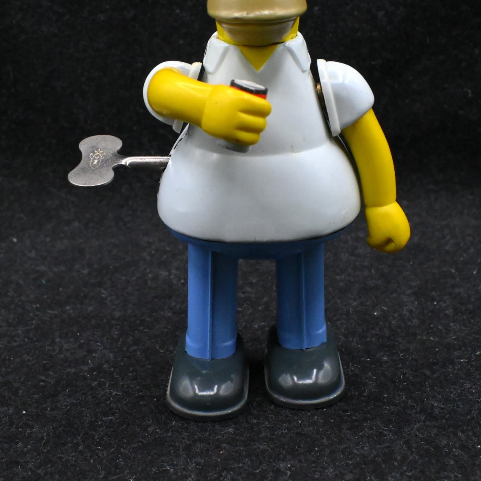 The Simpsons HOMER 9" Tin Wind-Up Action Figure w/Duff Beer 2002 Rocket USA MIB - Thumbnail 3