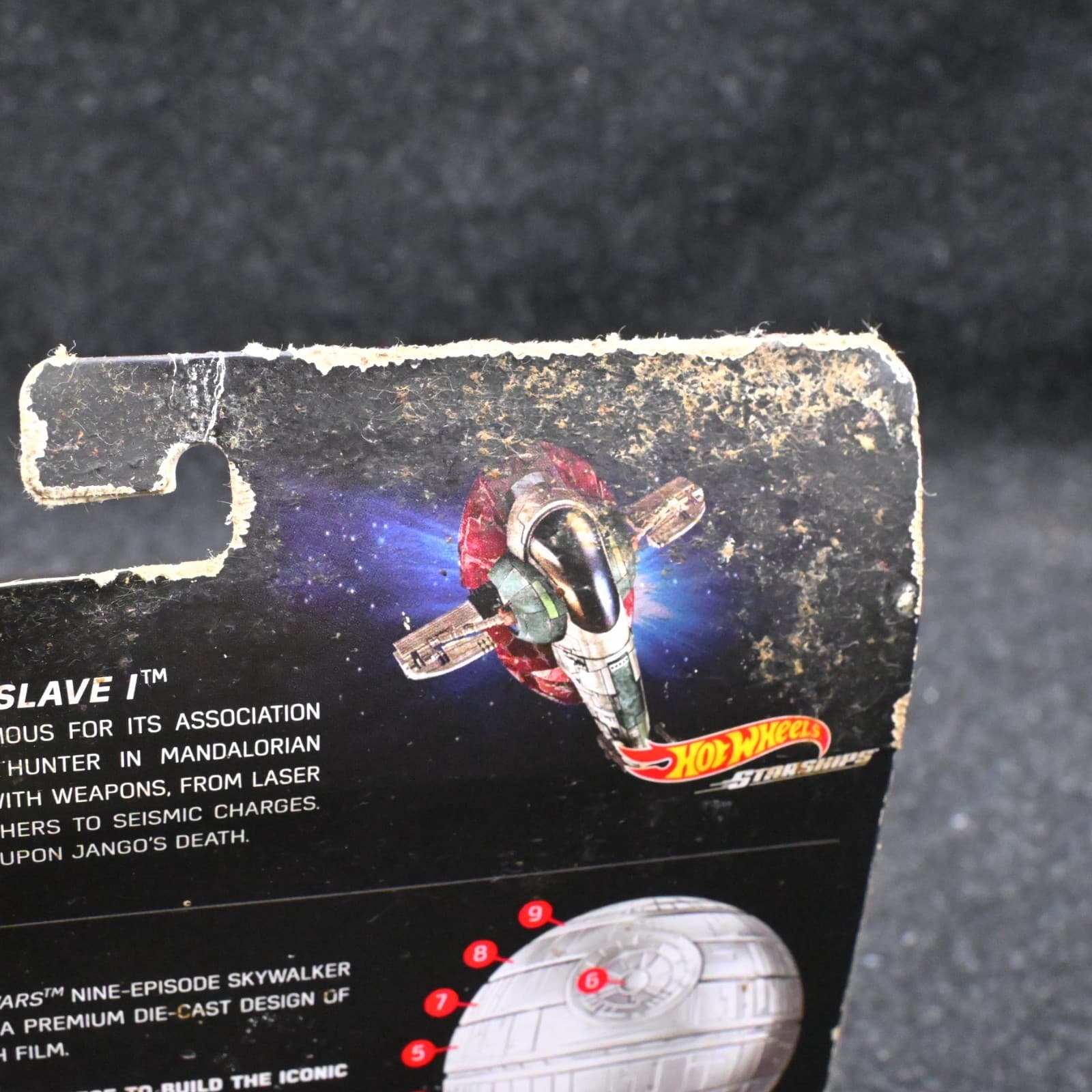 2018 Star Wars Boba Fett Slave 1 Hot Wheels Starships Commemorative Series 5 B - Thumbnail 11